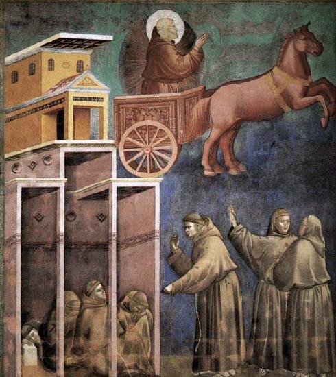 GIOTTO di Bondone Vision of the Flaming Chariot China oil painting art